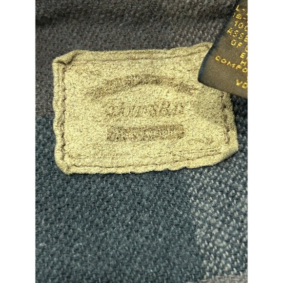 Vintage St Johns Bay Plaid Button Up Heavyweight Flannel Shirt Front Pocket SZ L - Picture 5 of 9